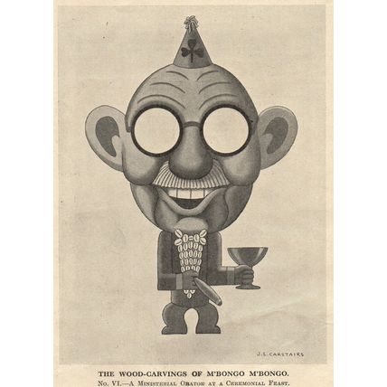 WOOD-CARVINGS OF M’BONGO M’BONGO 1934 J.L. Carstairs 10 PUNCH CARTOON PAGES