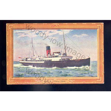 f2408 - IOM Ferry - Manx Maid - built 1910 - postcard