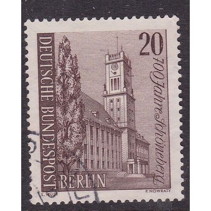 Berlin 1964 Schoneberg Town Hall 20pf Fine Used SG B227 VGC