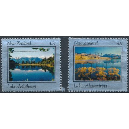 Beautiful NZ: 45c & 70c - New Zealand 1983 - F H - SG 1318/9