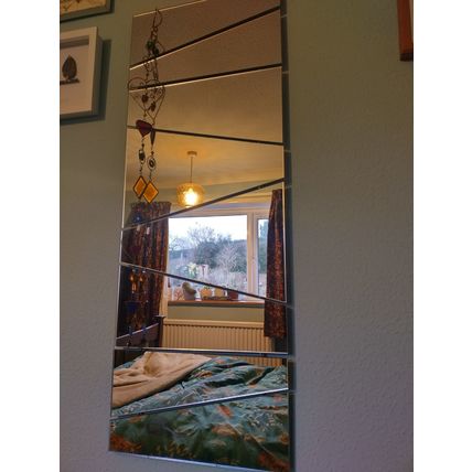 Broken Effect Zig Zag Mirror 91 x 33cm