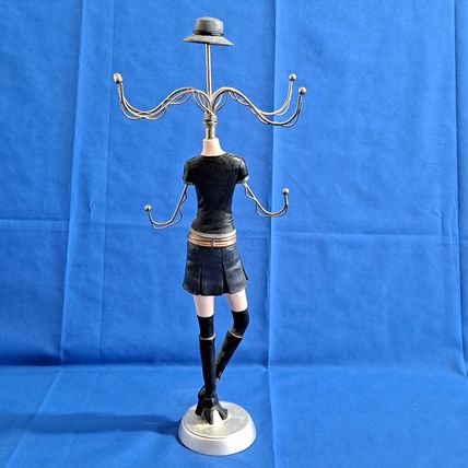 MANNEQUIN NECKLACE HOLDER Rock N Roll Hanger Jewelry Stand Display Organizer