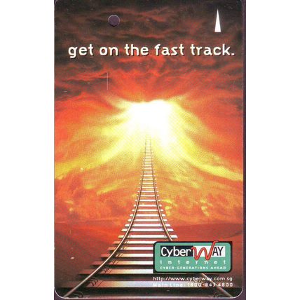 Get On The Fast Track~Cyberway Internet S'pore Transitlink Train/Bus Card
