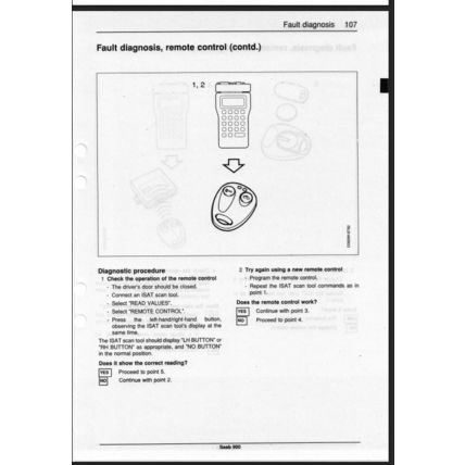 Saab 900 Anti Theft Alarm With VSS Workshop Manual 1996 199525846 PDF