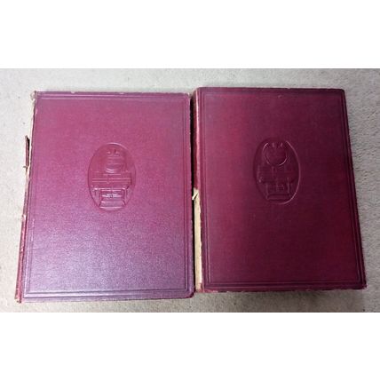 Locomotives Vol One and Two 1 &2 by A.M. Bell. Hardback books Railway Train 1936