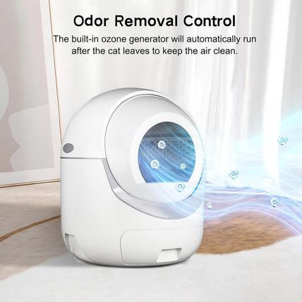 Self Cleaning Cat Litter Box, Automatic Cat Litter Box with APP Control Odor Rem