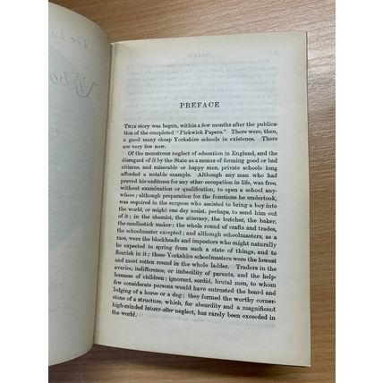 1914 CHARLES DICKENS NICHOLAS NICKLEBY FIRESIDE EDITION FICTION HB BOOK (P4)