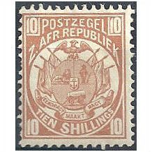 Transvaal 1885 SG186 10/- Dull Chestnut Mounted.Mint.