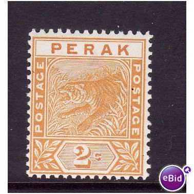 Malaysia Perak 1895 2c Orange Sg 63 u/m mint
