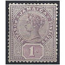 Jamaica 1889 SG27 1d Purple & Mauve Mounted Mint ..