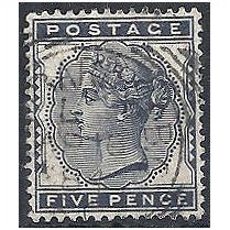 1881 SG169 5d Indigo Fine Used . . .