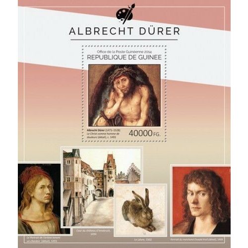 GUINEA 2014 SHEET MNH ALBRECHT DURER ART PAINTINGS ARTE PINTURAS PEINTURES 4A