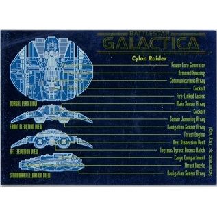 BATTLESTAR GALACTICA card # 9 ( 1996)