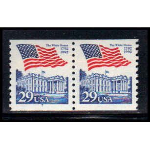 2609 29c U.S. Flag Over White House Very Fine MNH CNP Left 7 PA1473