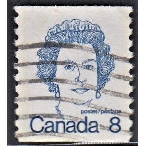 CANADA, 1974 8c ERII coil, SG 710 (Scott #604), used