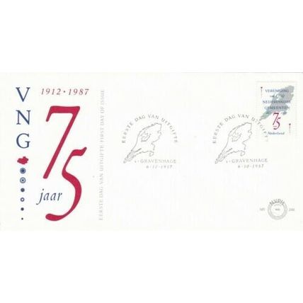 Netherlands 1987 Municipal Unions FDC Special cancel Unaddressed VGC No.248