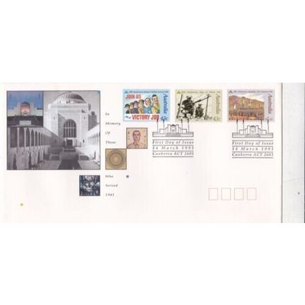 Australia 1991 ANZAC FDC Canberra special cancel unaddressed VGC