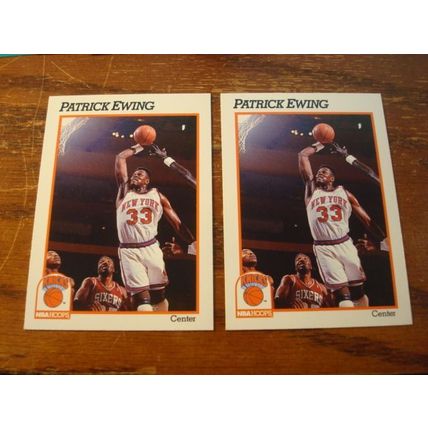 1990-1991 NBA Hoops, 7-Cards, PATRICK EWING, Knicks, HOF,