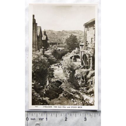 vintage postcard Ambleside, The Old Mill & Stock Beck