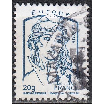 France 2013 Michel 5610LYA O Cote (2015) 0.40 € Marianne de Ciappa-Kawena