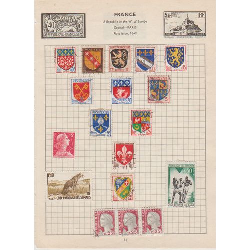 France page of 18 with colonials & shields see other listings for more