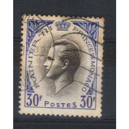 MONACO 1955 PRINCE RAINIER III 30F BLACK/BLUE VALUE USED