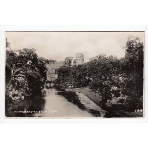 Warwick Castle from the River RP Postcard 52803