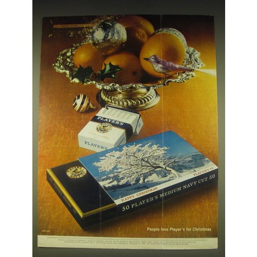 1962 Player's Navy Cut cigarettes Ad - People love Player's for Christmas
