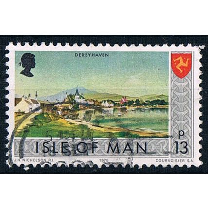 Isle Of Man 1973 SG30 I.O.M.18 Derbyhaven 13p Used Stamp