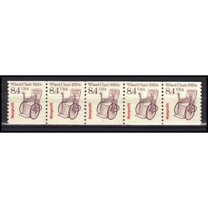 2256 8.4c Wheel Chair Very Fine MNH Dry Gum PNC 1/5 X3051