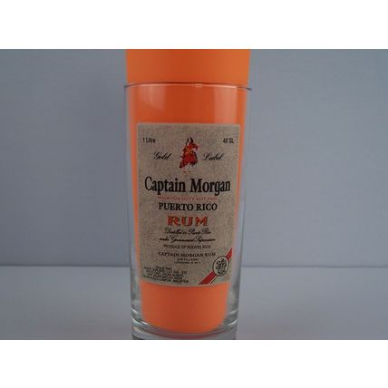 Captain Morgan Puerto Rico Gold Label Original Rum 6.25" Tall Drinking Glass