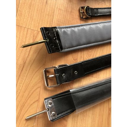 Mixed Variety Lot Black Leather Accordion Straps 9 Pieces LOT B !