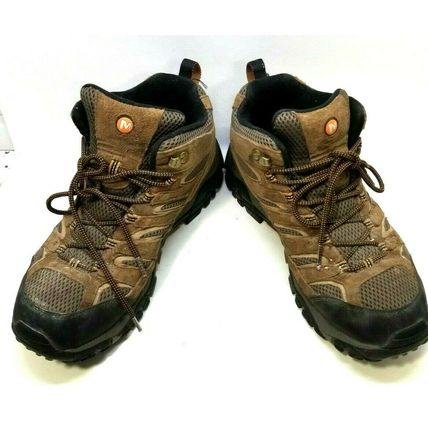 Men's Moab Merrell Waterproof Hiking Performance Shoes Earth Brown Size 11 (G25)