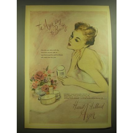 1945 Harriet Hubbard Ayer Advertisement - Luxuria Cleanser, Skin Lotion