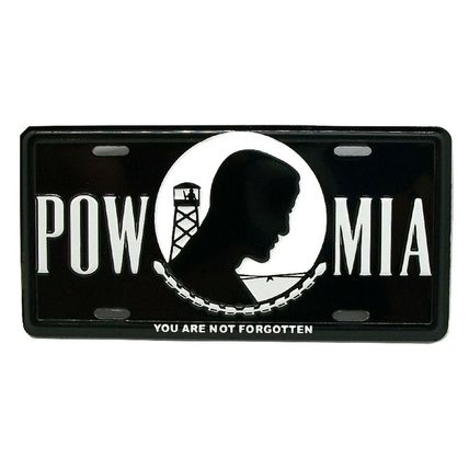 POW-MIA License Plate Novelty Fridge Magnet
