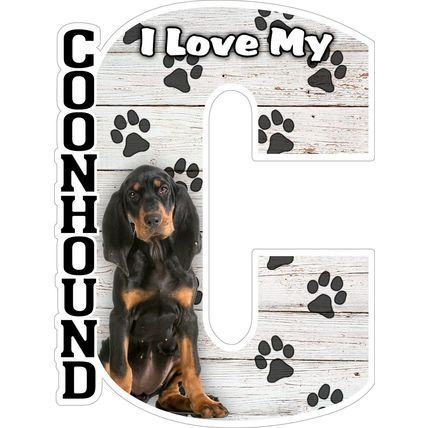 I Love My Coonhound Fridge Magnet
