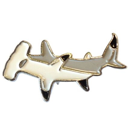 Hammerhead Shark Fish Angling Fisherman Angler Enamel Pin Badge Brooch NEW 25mm