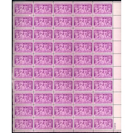 American Bar Association Sheet of Fifty 3 Cent Postage Stamps Scott 1022