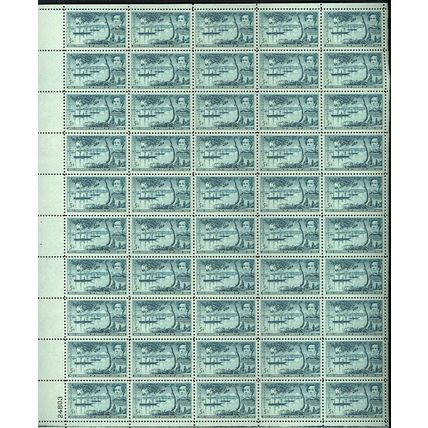 Commodore Matthew Perry Sheet of Fifty 5 Cent Postage Stamps Scott 1021