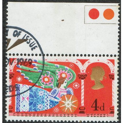 1969 Christmas 4d Multicoloured SG812 FU