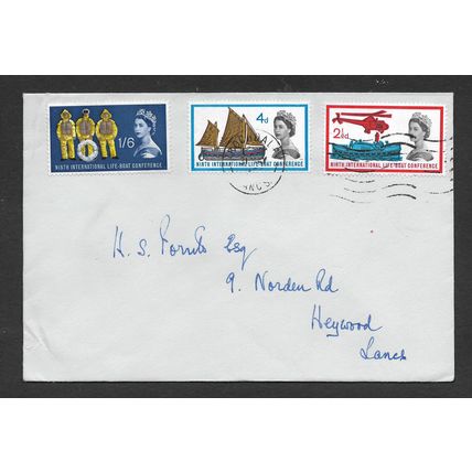 GREAT BRITAIN 1963 31st MAY LIFEBOATS SG639/641 3 VALS PLAIN FIRST DAY COVER