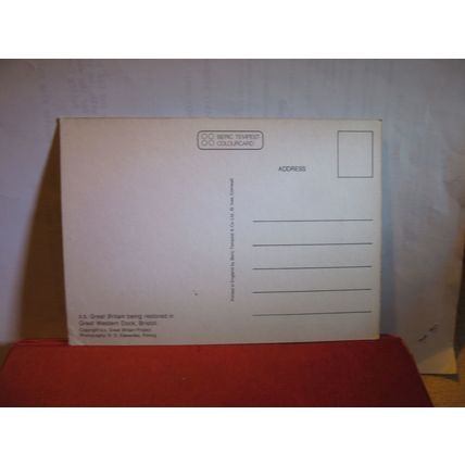 SS GREAT BRITAIN, BRISTOL DOCKS, unused postcard =