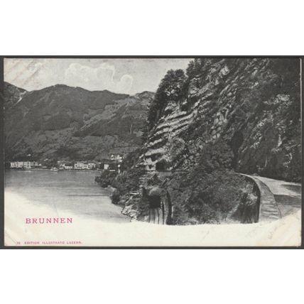 Brunnen, Schwyz, c.1905 - Edition Illustrato Luzern AK