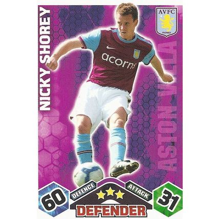 Match Attax 2009/10 Collection: Aston Villa, Defender - Shorey