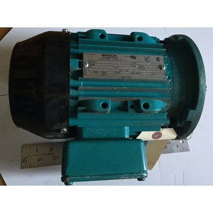 NEW BROOK CROMPTON 5422303WA-99 MOTOR,1/2 HP 3PH,208-230/460V,RPM 115,BS