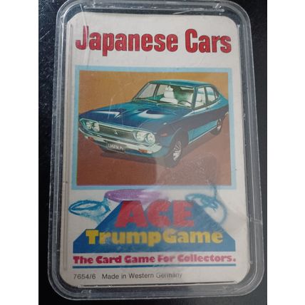 1970S VINTAGE ACE TRUMP CARD GAME " JAPANESE CARS " FULL SETS A TO H, GOOD CARDS
