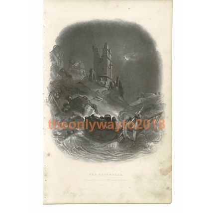 Shipwreck, Peterson's Magazine, Book Illustration (Print), c1870