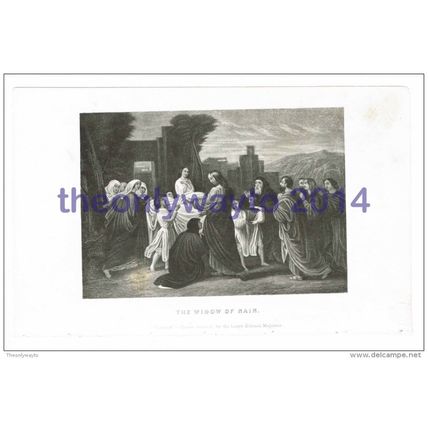 Widow of Nain, Lady's National Magazine, by S H Gimber, Book Illustration (Print