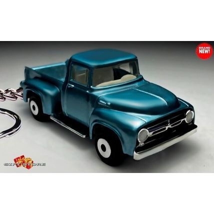 RARE KEYCHAIN BLUE FORD F F100 CUSTOM Ltd Ed. GREAT GIFT or DESK DISPLAY