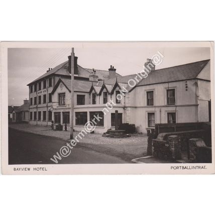 RP Bayview Hotel Portballintrae County Antrim Northern Ireland 1952